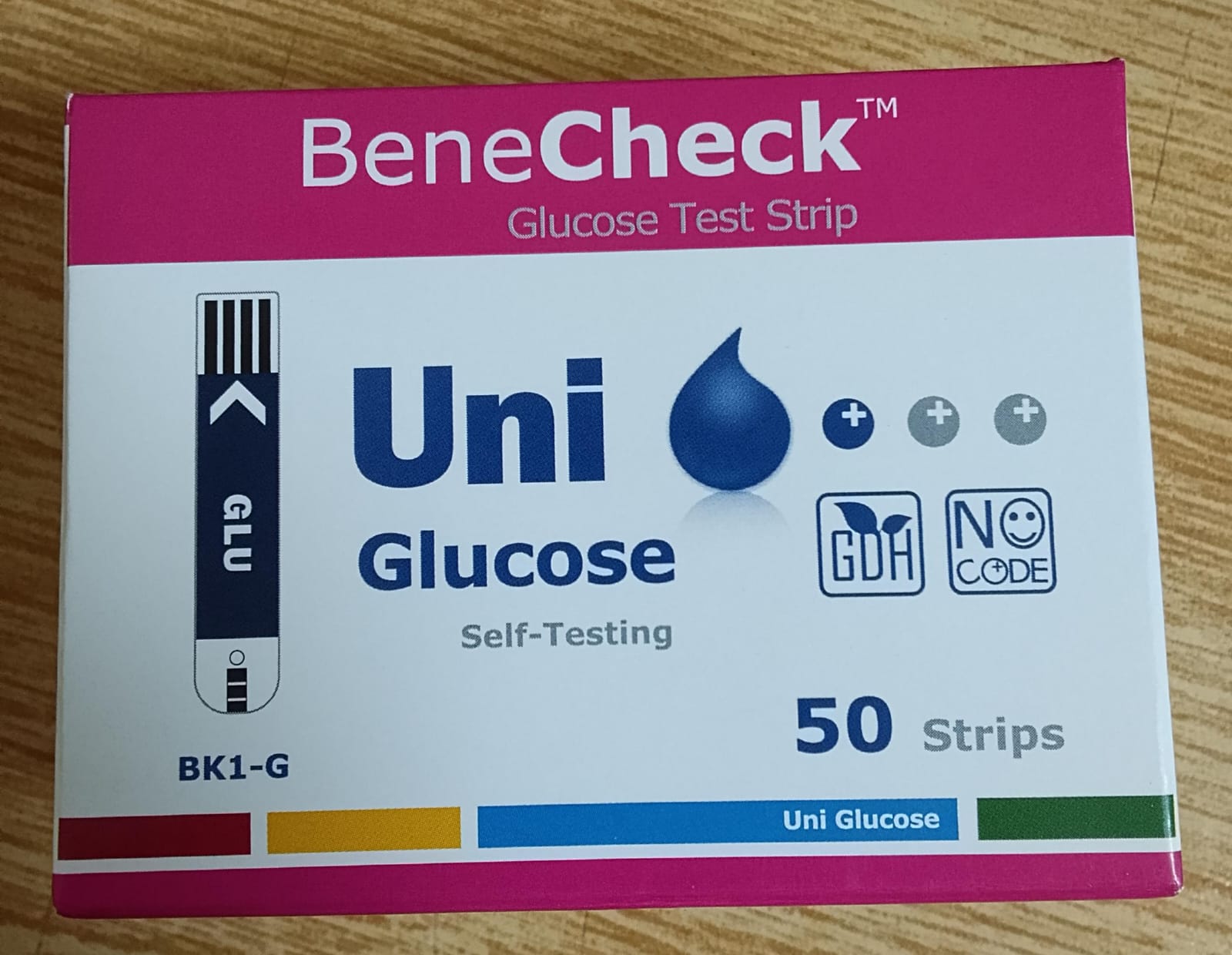 Uni Blood Glucose Strips 50